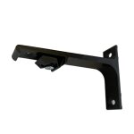 Decorail - support de fixation murale pour tringle rideau rail l 100 mm coloris - noir