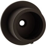 1 support entre - murs bague serrage - noir satin - diamtre 28