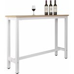 Table de bar woltu, table de bistrot, table  manger, structure en mtal, plateau en mdf, 140x40x100 ...