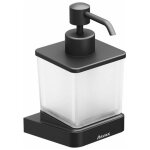 Ravak - 10� - distributeur de savon liquide avec support, noir / verre x07p559