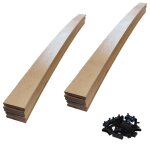 Aob diffusion - 10 lattes + embouts - 780x48x8 mm - pour sommier / bz / clic clac