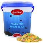10 litres (1, 24 kg) lyra pond� pond multi flakes nourriture pour poissons bassin en seau