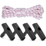 10 m�tres 4. 0mm corde de d�marrage de rechange, corde lanceur tondeuse avec 4 pi�ces poign�e de d�marrage ...