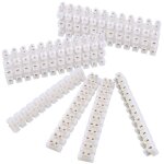10 pcs barrette de connexion 10a bloc � 12 bornes avec des vis blocs de jonction �lectriques double rang�e ...