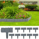 10 pcs bordures de jardin 2. 5m bordure de pelouse bordure de gazon jardin cl�ture bordure cl�ture effet ...