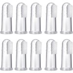 10 pi�ces brosse � dents pour animaux de compagnie, nettoyant pour dents en silicone souple pour la s�curit� ...