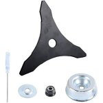 10 x 3t lame de d�broussailleuse avec kit entretien accessoire adaptateur de lame de tondeuse � gazon ...