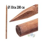 Suinga - tuteur en bois 200 cm � 10 cm tuteurs avec pointe poteaux en bois piquets de fixation piquets ...