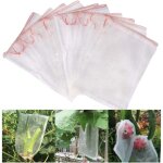 100 30x20cm net fruits sac de protection avec corde serrage raisins secs fruits sac de protection agricole ...