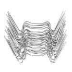 100x clips de vitrage pour serre en m�tal inoxydable 1, 2mm d'�paisseur type w - ensoleill�