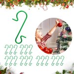 100 crochets de no�l, crochet en m�tal de no�l, boules no�l en forme de s, attache boule de noel, cintres ...