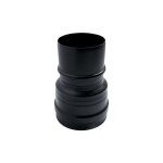 Reduction d. 100 femelle - 80 male, emaille peint 600 degres poele a granules tuyau noir ce made in italy ...