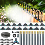 100 ft syst�me d'arrosage automatique ext�rieur 2026, kit goutte - � - goutte avec 16 / 32 buses en cuivre ...