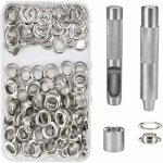 100 kit de grommets eyelets outils metal ensembles oeillets 14mm grommet kit oeillet pour toile bache ...