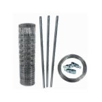 Aquagart - 100 m cl�ture de protection contre la faune sauvage, cl�ture foresti�re, grillage nou� 150 ...