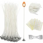 100 mches de bougies cires 15 cm mches de bougies avec socle pour la fabrication de bougies