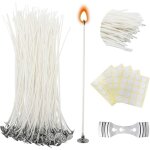 100 m�ches de bougies cir�es 15 cm m�ches de bougies avec socle pour la fabrication de bougies