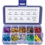 100 pcs 12v - 32v basse profil fusibles m�caniques de voiture pour v�hicule auto moto bateau camion, ...