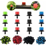 100 pcs buse de goutteur d'irrigation r�glable, arroseurs d'irrigation goutte � goutte � d�bit r�glable ...