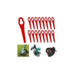 100 pcs tondeuse  gazon en plastique lames, lames en plastique de rechange, lame coupe bordure tondeuse ...