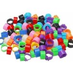 100 pi�ces bague pour pied d'oiseaux anneau d'identification en plastique pigeon bague 8mm anneaux de ...