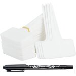 100 pi�ces etiquette jardin exterieur marqueurs en plastique de plantes type t plastique etiquette potager ...