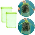 100 pices sac de protection de grappes de raisin, taille: 30 x 20 cm, couleur: vert, avec cordon, donne ...
