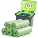100 sacs poubelles biod�gradables, sacs poubelles compostables biod�gradables de 20 litres d'�paisseur ...