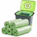 100 sacs poubelles biodgradables, sacs poubelles compostables biodgradables de 20 litres d'paisseur ...