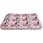 100 x 70 cm: couverture pour chat et chien avec peluche fantaisie family ferribiella