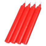 Douceur d'intrieur - lot de 4 bougies chandelier rouge