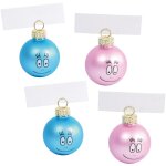 Lot de 4 boules de noel porte noms barbapapa Lot de 4 boules de noel porte noms barbapapa