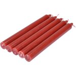 Douceur d'intérieur - lot de 5 bougies chandelier 20 cm tendance uni rouge Douceur d'intérieur - lot de 5 bougies chandelier 20 cm tendance uni rouge