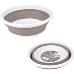 Douceur d'intérieur - bassine cuvette retractable taupe Douceur d'intérieur - bassine cuvette retractable taupe