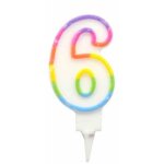 Douceur d'intrieur - bougie d anniversaire chiffre 6