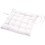 Douceur d'intrieur - coussin de chaise assise matelass 40 x 40 cm blanc