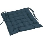 Douceur d'intérieur - coussin de chaise assise matelassé 40 x 40 cm bleu marine Douceur d'intérieur - coussin de chaise assise matelassé 40 x 40 cm bleu marine