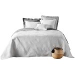 Douceur d'intrieur - couvre lit matelasse 220 x 240 cm palombe blanc