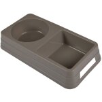 Douceur d'intrieur - double gamelle pour chien ou chat en plastique
