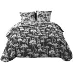 Douceur d'int�rieur - housse couette + 2 taies 220 x 240 cm girafe et panthere