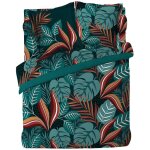 Douceur d'int�rieur - housse de couette coton 6 pieces 220 x 240 cm bouquet d'automne