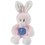 Jouet peluche lapin avec balle pour chien