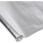 Nappe en papier chromee argent