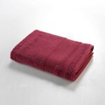 Douceur d'int�rieur - serviette ou drap de douche 70 x 130 cm tendresse rouge