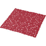 Douceur d'intrieur - tapis fond de douche galet framboise