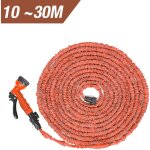 Skecten - 100ft tuyaux d'arrosage extensible rtractable 10m / 30m avec pistolet 7 fonctions orange
