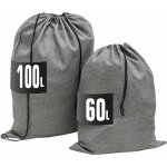 100l sac  linge large xxl + 60l sac a linge sale voyage - sac de rangement