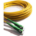C�ble fibre optique sc - apc � sc - apc - 100m (jaune), jarreti�re optique ultra performante, 9 / 125?m ...