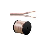 Goobay - cble de haut - parleur transparent, bobine de 100 m, section de 2 x 1, 5 mm, cca. longueur ...