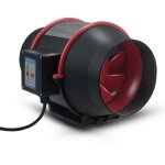 100mm arateur extracteur d'air de conduit ventilateur axial de gaine 310m / h, ventilateur de tuyau ...